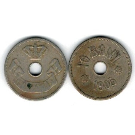 Romania 1905 - 10 bani, circulata Romania 1905 - 10 bani, circulata