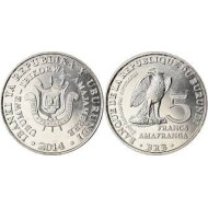 Burundi 2014 - 5 francs, stephanoactus coronatus, UNC