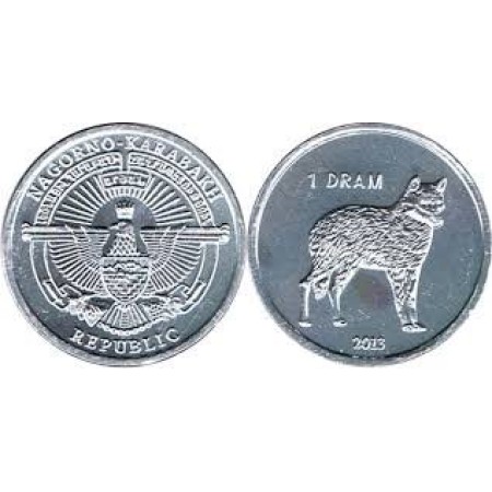 Nagorno Karabakh 2013 - 1 dram, lup, aUNC
