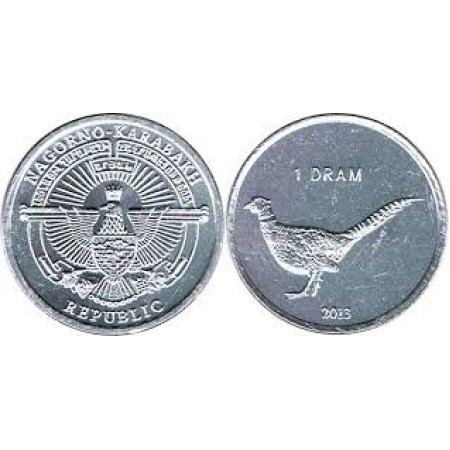 Nagorno Karabakh 2013 - 1 dram, fazan, aUNC