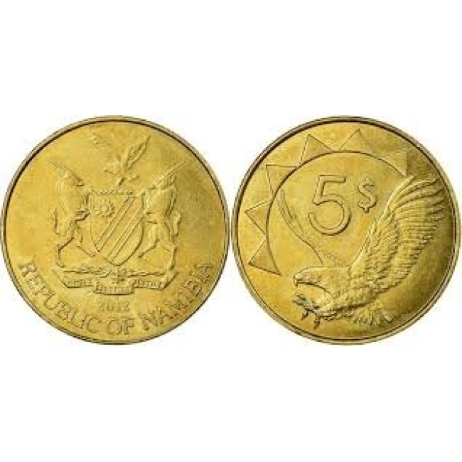Namibia 2012 - 5 dollars UNC