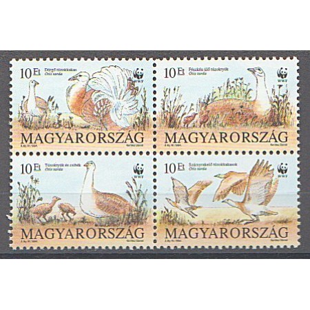 Ungaria 1994 - Pasari protejate, WWF, serie neuzata Ungaria 1994 - Pasari protejate, WWF, serie neuzata