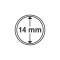 Capsule pentru monede, diametru interior 14mm, cutie 10buc.
