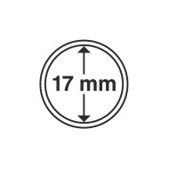 Capsule pentru monede, diametru interior 17mm, cutie 10buc.