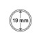 Capsule pentru monede, diametru interior 19mm, cutie 10buc.