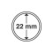 Capsule pentru monede, diametru interior 22mm, cutie 10buc.