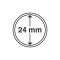 Capsule pentru monede, diametru interior 24mm, cutie 10buc.