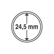 Capsule pentru monede, diametru interior 24.5mm, cutie 10buc.