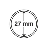 Capsule pentru monede, diametru interior 27mm, cutie 10buc.
