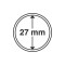 Capsule pentru monede, diametru interior 27mm, cutie 10buc.