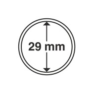 Capsule pentru monede, diametru interior 29mm, cutie 10buc.