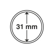 Capsule pentru monede, diametru interior 31mm, cutie 10buc.