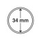 Capsule pentru monede, diametru interior 34mm, cutie 10buc.