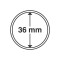 Capsule pentru monede, diametru interior 36mm, cutie 10buc.