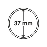 Capsule pentru monede, diametru interior 37mm, cutie 10buc.