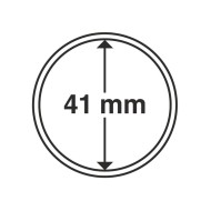 Capsule pentru monede, diametru interior 41mm, cutie 10buc.