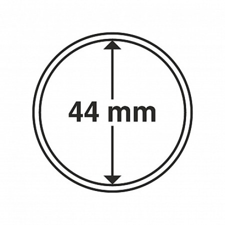 Capsule pentru monede, diametru interior 44mm, cutie 10buc.