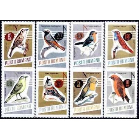 1966 - Pasari cantatoare, serie neuzata 1966 - Pasari cantatoare, serie neuzata