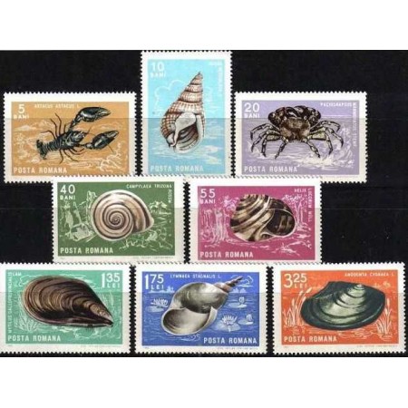 1966 - Crustacee si moluste, fauna, serie neuzata