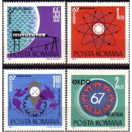 1967 - Expo Montreal, serie neuzata