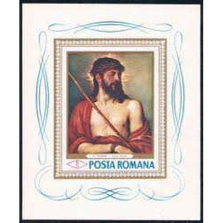 1968 - Reproduceri de arta I, colita neuzata