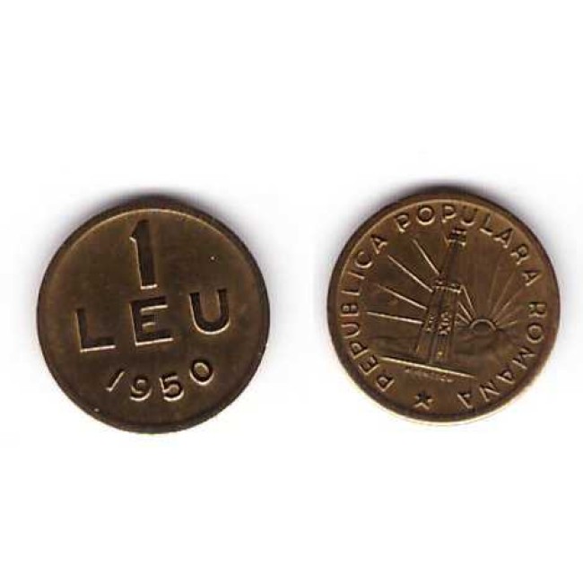 Romania 1950 - 1 leu, circulata