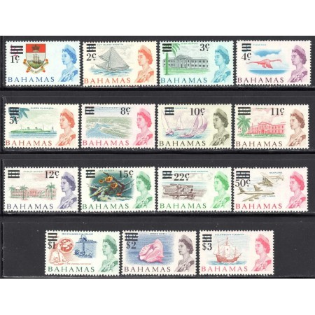 Bahamas 1966 - Motive locale, supratipar, serie neuzata Bahamas 1966 - Motive locale, supratipar, serie neuzata