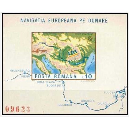 1977 - Navigatie pe dunare, colita ndt neuzata