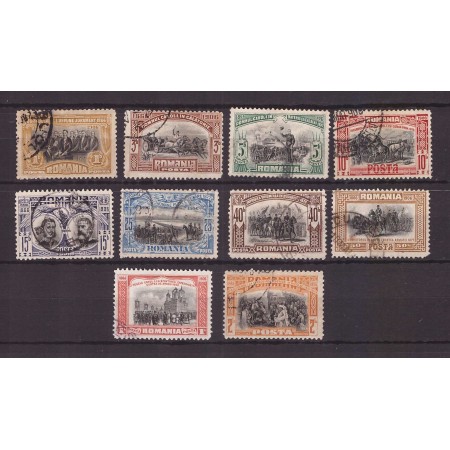 1906 - Carol I 40 de ani de domnie, serie stampilata