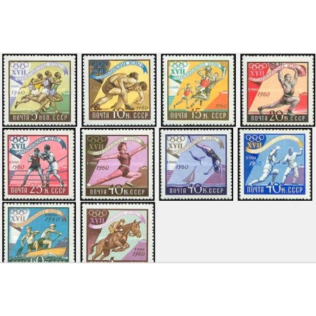 URSS 1960 - Jocurile Olimpice Roma, serie neuzata