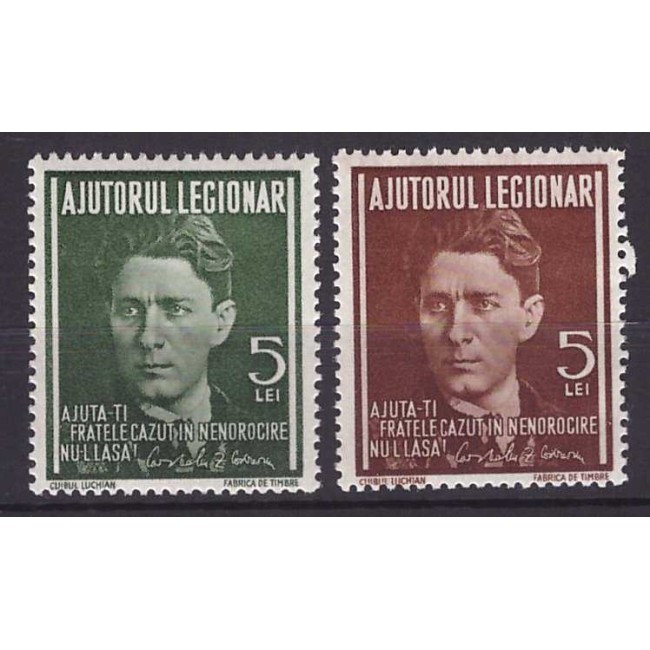 1940 - Ajutorul legionar, C.Z. Codreanu, serie neuzata
