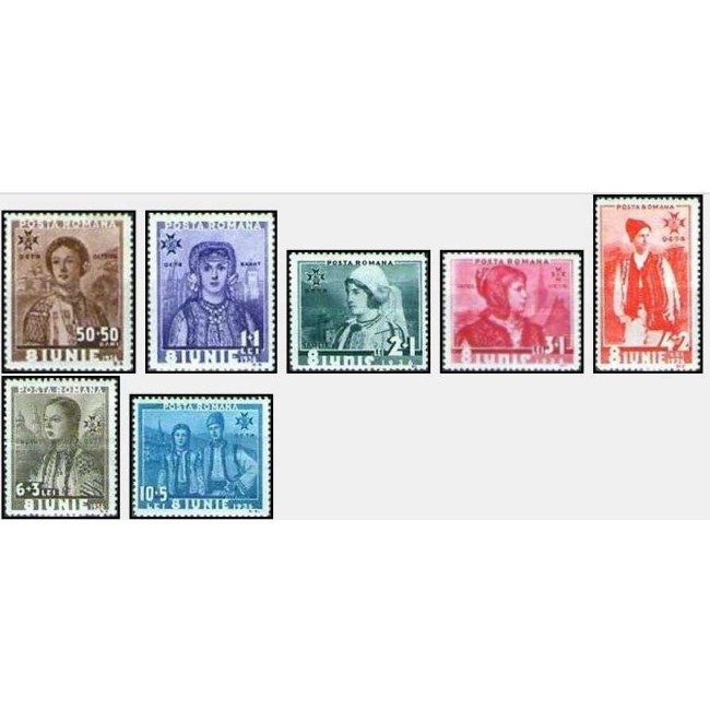 1936 - OETR, costume nationale, serie neuzata