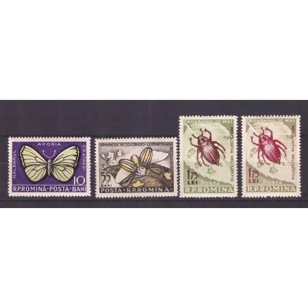 1956 - Insecte daunatoare, serie neuzata 1956 - Insecte daunatoare, serie neuzata