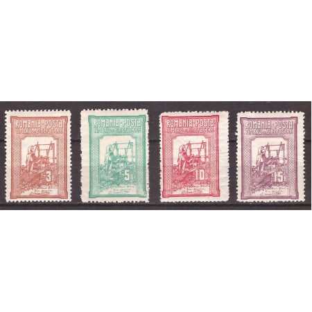 1906 - Țesătoarea, serie neștampilata cu șarniere 1906 - Țesătoarea, serie neștampilata cu șarniere