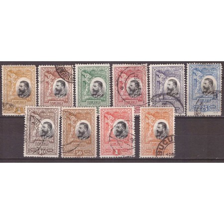 1906 - Carol I 25 ani regat, serie uzata