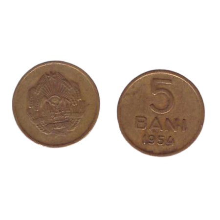 Romania 1954 - 5 bani, circulata Romania 1954 - 5 bani, circulata