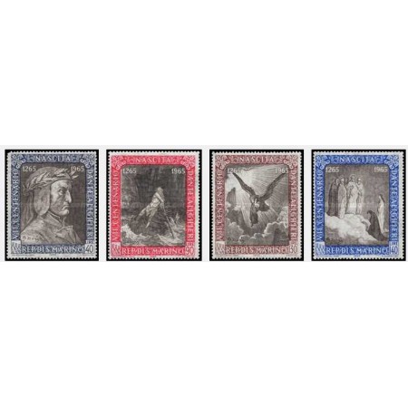 San Marino 1965 - Dante Alighieri, serie neuzata