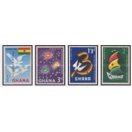 Ghana 1960 - 3rd Anniversary of Independence serie neuzata
