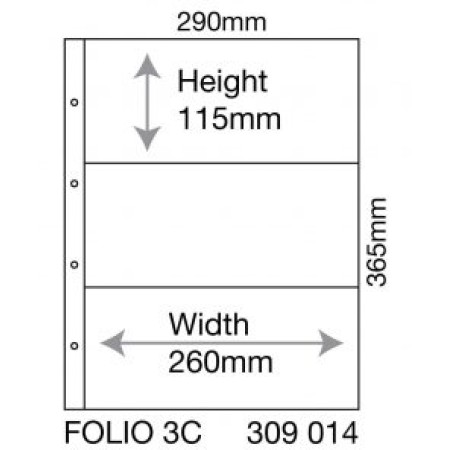 Set 5 folii FOLIO3C pentru colectibile de hartie