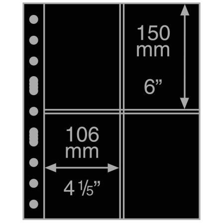 Set folii GRANDE2ST (A4) pentru carti postale (5 folii)