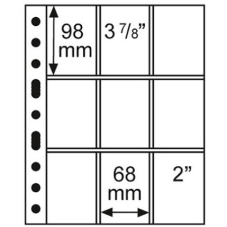 Set folii GRANDE3/3C (A4) pentru colectibile de hartie (5 folii) Set folii GRANDE3/3C (A4) pentru colectibile de hartie (5 folii)