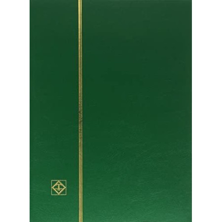 Clasor timbre cu 32 file negre, 64 pagini, seria BASIC, coperta verde