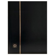 Clasor timbre cu 32 file negre, 64 pagini, seria BASIC, coperta neagra