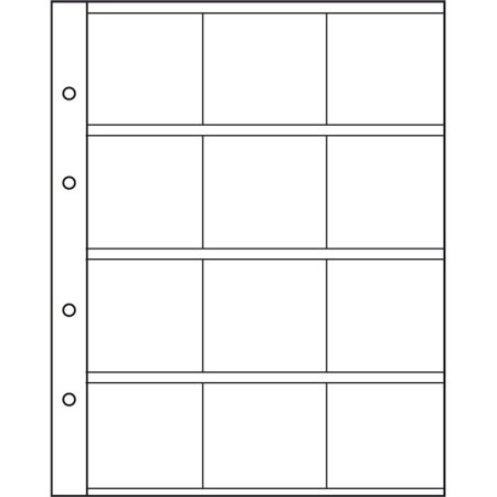 Set folii NUMIS pentru 12 cartonase autoadezive cu monede