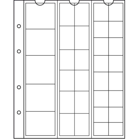 Set folii NUMIS NH33 pentru 33 monede