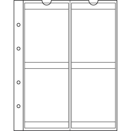 Set folii NUMIS NH4 pentru 4 monede sau medalii