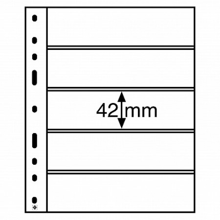 Set 10 folii OPTIMA5C pentru timbre/bancnote