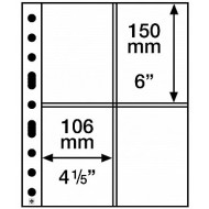 Set 50 folii SH312 cu 4 buzunare, PP, pentru carti postale
