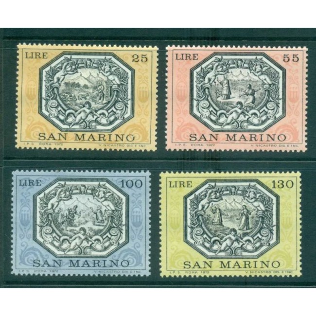 San Marino 1972 - Legend of St. Marinus, serie neuzata