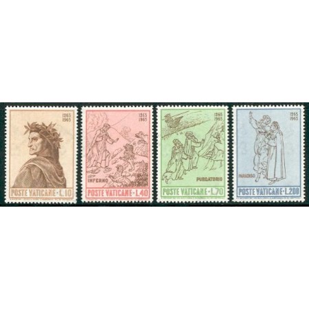 Vatican 1965 - Dante Alighieri, serie neuzata Vatican 1965 - Dante Alighieri, serie neuzata